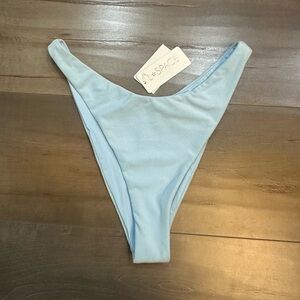 L Space cabana Bottom Bitsy Cut Sky Blue bikini bottoms NWT